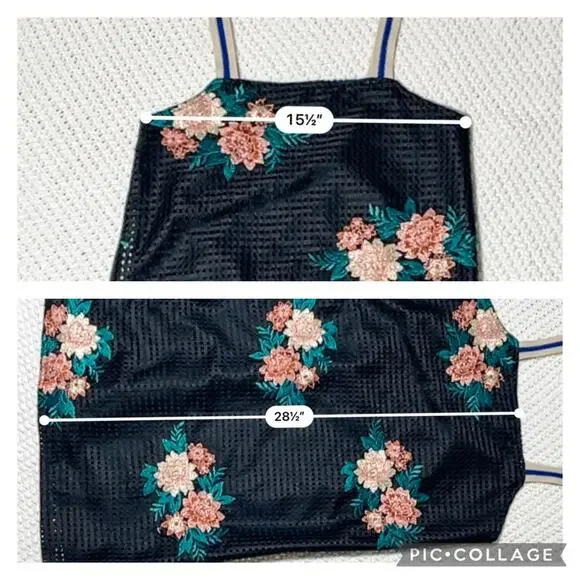 Zara Trafaluc Black Floral Dress SZ S - Picture 6 of 8